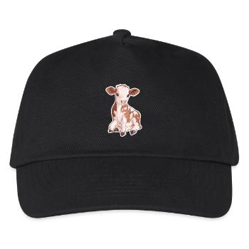 Cow - Kids’ Baseball Cap - black - Front