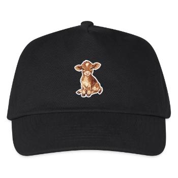 Cow - Kids’ Baseball Cap - black - Front