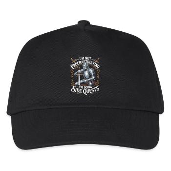 Im Not Procrastinating Im Doing Side Quests - Kids’ Baseball Cap - black - Front