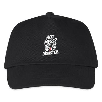 Heißes Chaos? Eher wie Spicy Disaster - Kinder Basecap - Schwarz - Vorne