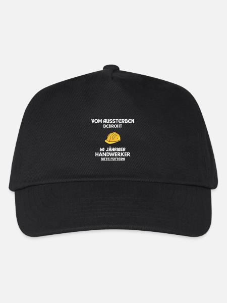 Lustiges Handwerker T-Shirt für den 60. Geburtstag - Kinder Basecap - Schwarz