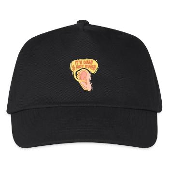 Deaf Deaf Hearing Impairment - Kids’ Baseball Cap - black - Front