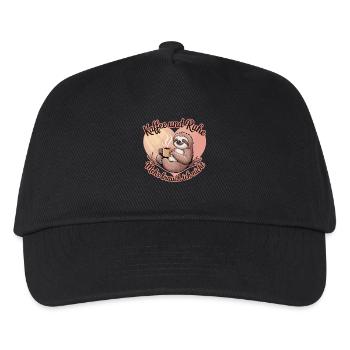 Café et paix et tranquillité, je n’ai pas besoin de plus - Casquette de baseball Enfant - noir - Devant