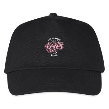 Let Kerstin do that - name day - Kids’ Baseball Cap - black - Front