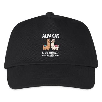 Alpaca Fan ALPACAS ARE JUST GREAT Funny - Kids’ Baseball Cap - black - Front