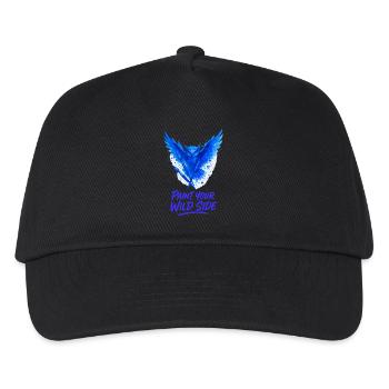 Libérez votre côté sauvage avec créativité - Casquette de baseball Enfant - noir - Devant