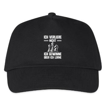Chess Wisdom Don't lose profits or learn - Kids’ Baseball Cap - black - Front