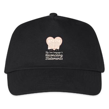 Accounting student cpa in training excel jokes - Kids’ Baseball Cap - black - Front