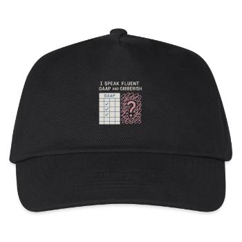 Accounting student cpa in training excel jokes - Kids’ Baseball Cap - black - Front