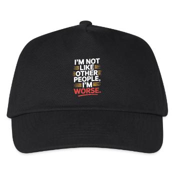 Je ne suis pas comme les autres, je suis pire Frech Gothic - Casquette de baseball Enfant - noir - Devant