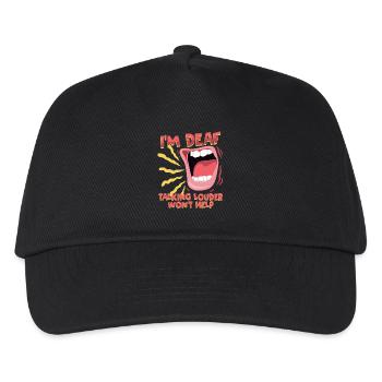 Deaf Deaf Hearing Impairment - Kids’ Baseball Cap - black - Front