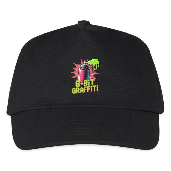8-Bit Graffiti Pop Culture Retro Video Game - Kids’ Baseball Cap - black - Front