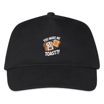 YOU MADE ME TOAST Funny Toast Saying Humor - Kids’ Baseball Cap - black - Front