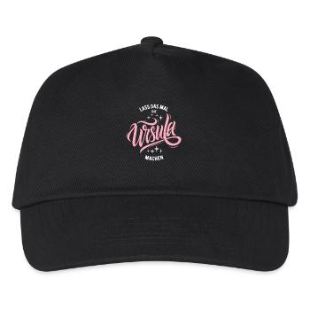 Let Ursula do that - name day - Kids’ Baseball Cap - black - Front