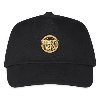 Petroglyphe Tastic Petroglyphen Piktogramme - Kinder Basecap - Schwarz - Vorne