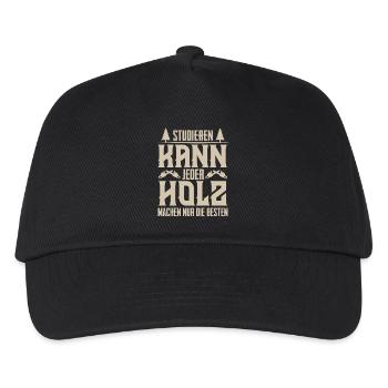 Holzfäller - Kinder Basecap - Schwarz - Vorne