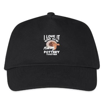 Ich Liebe Es Wenn Wir Zusammen Töpfern - Kinder Basecap - Schwarz - Vorne