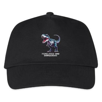 Pixélisé et dangereux | Dinosaure - Casquette de baseball Enfant - noir - Devant