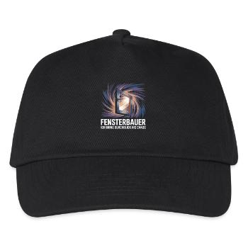Window Maker Chaos Motif - Kids’ Baseball Cap - black - Front