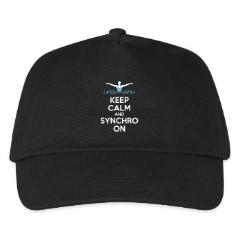Synchronschwimmen Kunstschwimmen Wassersport - Kinder Basecap - Schwarz - Vorne
