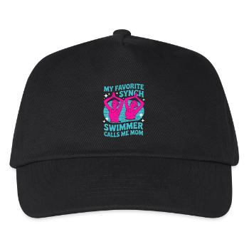 Synchronschwimmen Kunstschwimmen Wassersport - Kinder Basecap - Schwarz - Vorne