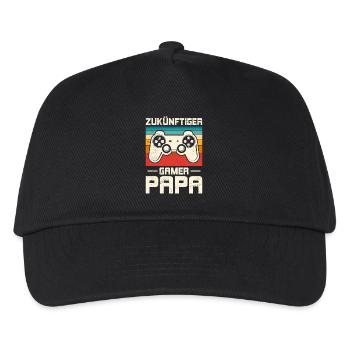 FUTURE GAMER DAD Retro Funny - Kids’ Baseball Cap - black - Front