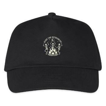 Burn The Patriarchy Gruselige Halloween-Feministin - Kinder Basecap - Schwarz - Vorne