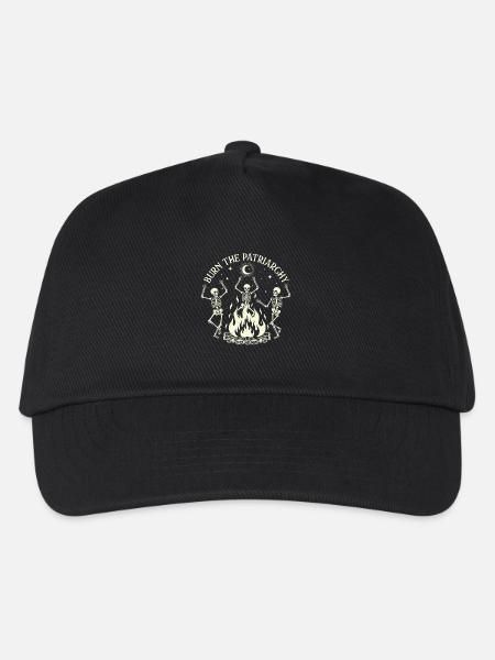 Burn The Patriarchy Spooky Halloween Feminist - Kids’ Baseball Cap - black