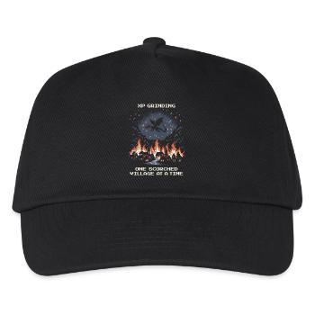 Grinding XP: Burned village by village | Dragon - Kids’ Baseball Cap - black - Front