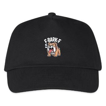 F-BARK-F Bulldog Funny Dog Saying - Kids’ Baseball Cap - black - Front