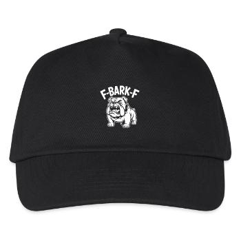 F BARK F Bulldog Aggressive Tough Mascot - Kids’ Baseball Cap - black - Front