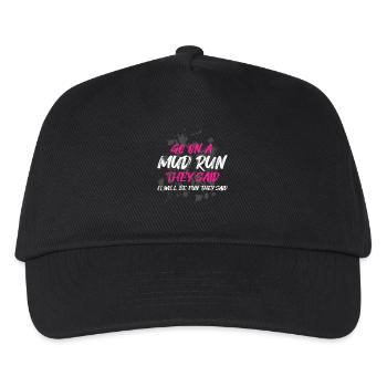 Go on a mud run Schlammlauf Mud Run Muddy Race - Kids’ Baseball Cap - black - Front