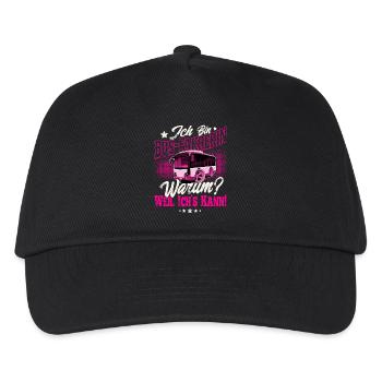 bus driver - Kids’ Baseball Cap - black - Front