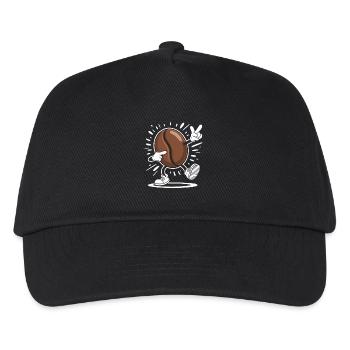 Caffeine Coffee Bean Comic Coffee - Kids’ Baseball Cap - black - Front
