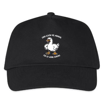 Gans schön viel Meinung für so wenig Ahnung - Kinder Basecap - Schwarz - Vorne