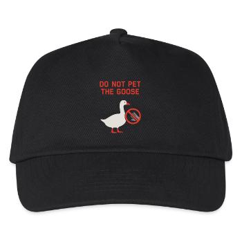 Funny Geese Meme Chaos Honk Certified Silly - Kids’ Baseball Cap - black - Front