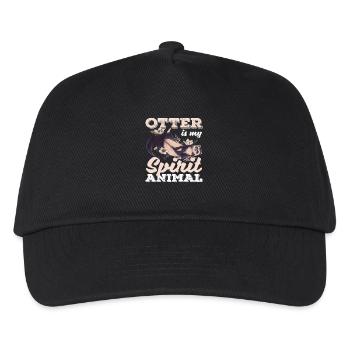 Seeotter Cartoon Spirtit Tierliebhaber - Kinder Basecap - Schwarz - Vorne