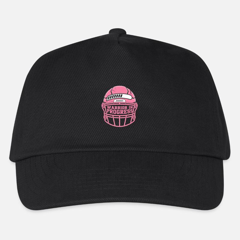 Breast Cancer Awareness Warrior In Progress - Kids’ Baseball Cap - black
