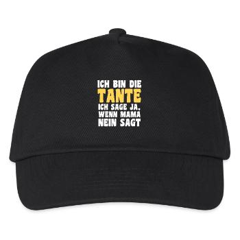 Family motif niece - Kids’ Baseball Cap - black - Front