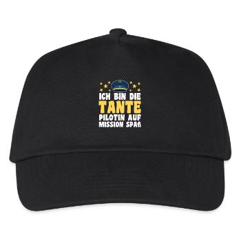 Family motif niece - Kids’ Baseball Cap - black - Front