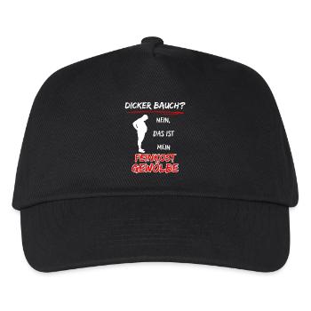 Dicker Bauch? nein das ist mein Feinkost Gewölbe - Kinder Basecap - Schwarz - Vorne