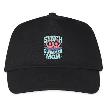 Synchronschwimmen Kunstschwimmen Wassersport - Kinder Basecap - Schwarz - Vorne