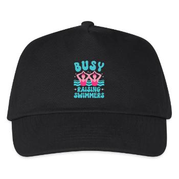 Synchronschwimmen Kunstschwimmen Wassersport - Kinder Basecap - Schwarz - Vorne