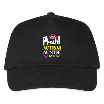 Proud Autism Auntie, Support Autism Awareness - Kids’ Baseball Cap - black - Front