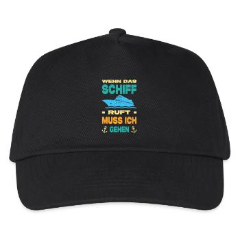 Lustige Kreuzfahrt Sprüche Outfits Urlaub - Kinder Basecap - Schwarz - Vorne