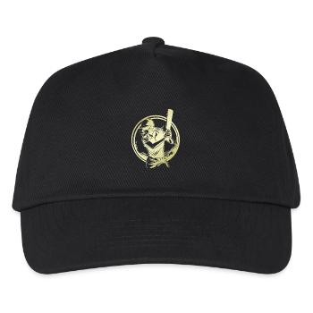 Cricket Silhouette - Kinder Basecap - Schwarz - Vorne