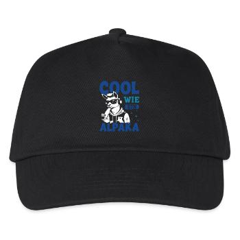 Alpaca Fan COOL AS AN ALPACA Llama Funny - Kids’ Baseball Cap - black - Front