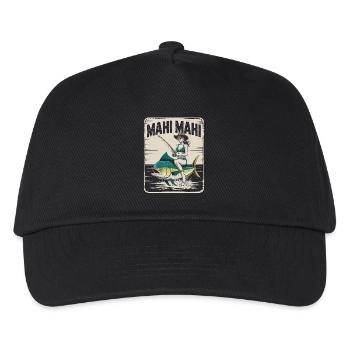 Mahi Mahi Beach Angler Rétro - Casquette de baseball Enfant - noir - Devant