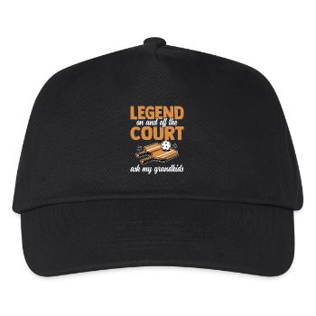Pickleball Legend Grandpa Grandson Paddle Ball Player - Kids’ Baseball Cap - black - Front