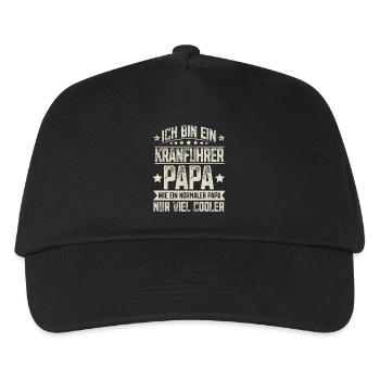 Crane Operator Dad - Kids’ Baseball Cap - black - Front